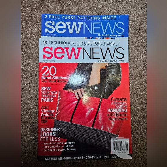 Sew News Magazine Bundle Apri/May & June/July 2013 - Picture 2 of 6